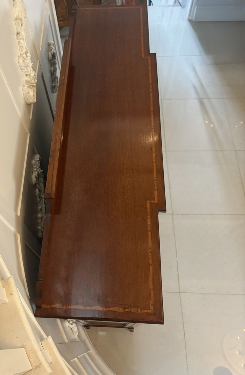 Superb Quality Antique Edwardian Inlaid Mahogany Display Cabinet - Image 8